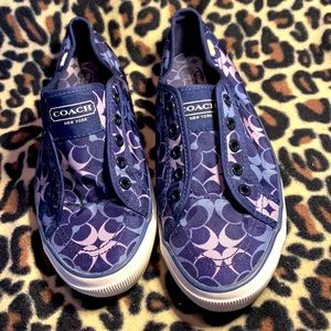 COACH WOMENS 9 SNEAKERS **MISSING LACES**